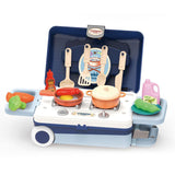 Кухня Куфар Синя 19 Части 4в1 Raya Toys