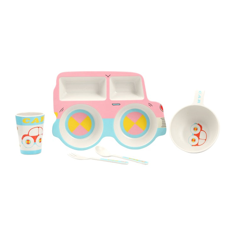 Детски Сервиз 5 Ч. Колички Розов Raya Toys