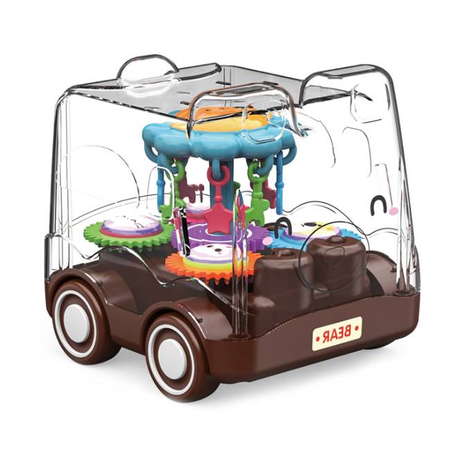 Инерционна Количка Кафява Bear Raya Toys