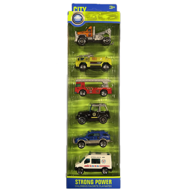Комплект 6 Бр. Превозни Средства Raya Toys