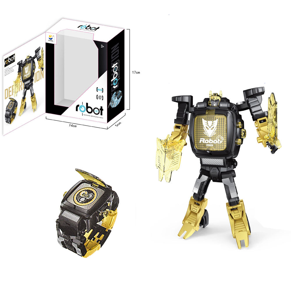 Часовник Трансформер Жълт Raya Toys