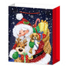 M 3d Торбичка Дядо Коледа С Еленче И Кученце Raya Toys