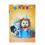 Xxl Хартиена Торбичка Оранжева С Животни Raya Toys