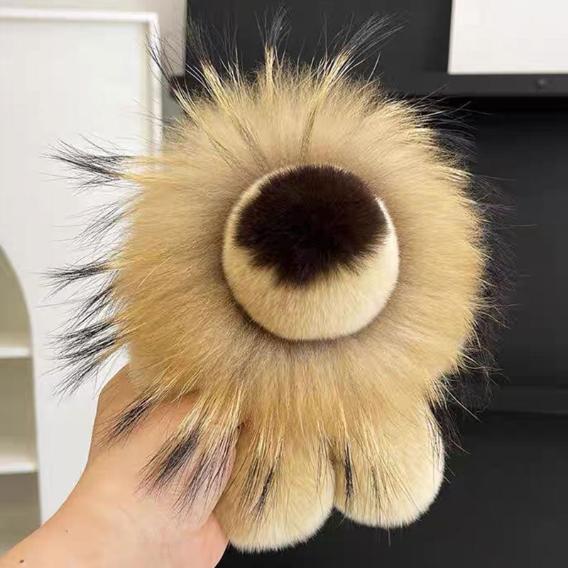 Ключодържател Лъвче Жълт Естествен Косъм Raya Toys