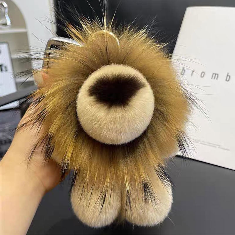 Ключодържател Лъвче Кафяв Естествен Косъм Raya Toys