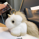 Ключодържател Еднорог Бежов Естествен Косъм Raya Toys