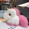 Ключодържател Еднорог Т. Розов Естествен Косъм Raya Toys