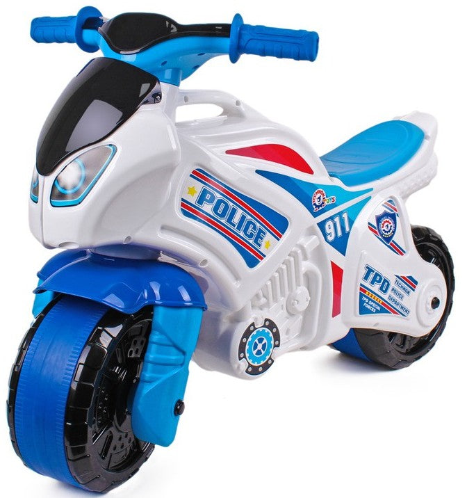 Motocicletă de poliție cu 2 anvelope și mâner de transport 72X35X52 cu bandaj pentru anvelope