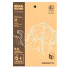 Fából készült 3D puzzle, 38 darab, Mamut, Raya Toys