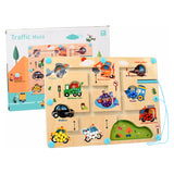 Дървена Дъска С Магнитни Топчета Прев. Средства Raya Toys