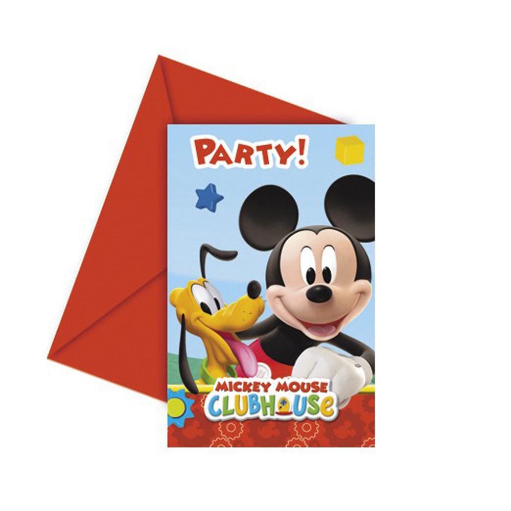 Invitație 6 buc Mickey