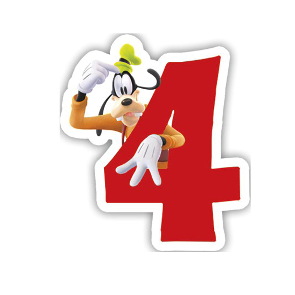 Lumânare de ziua de naștere numărul 4 Mickey