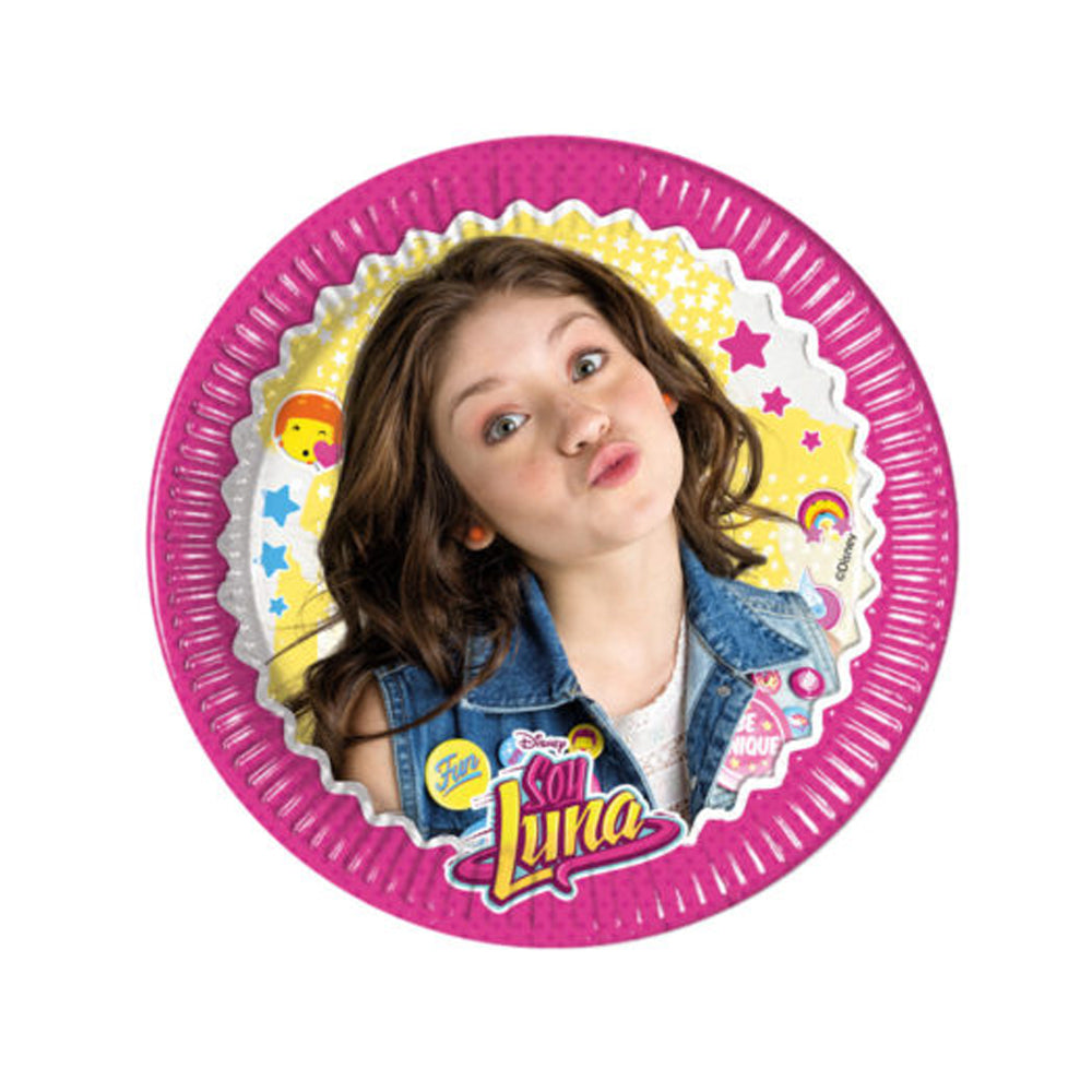 Farfurii de hârtie 8 buc. 20 cm. Soy Luna