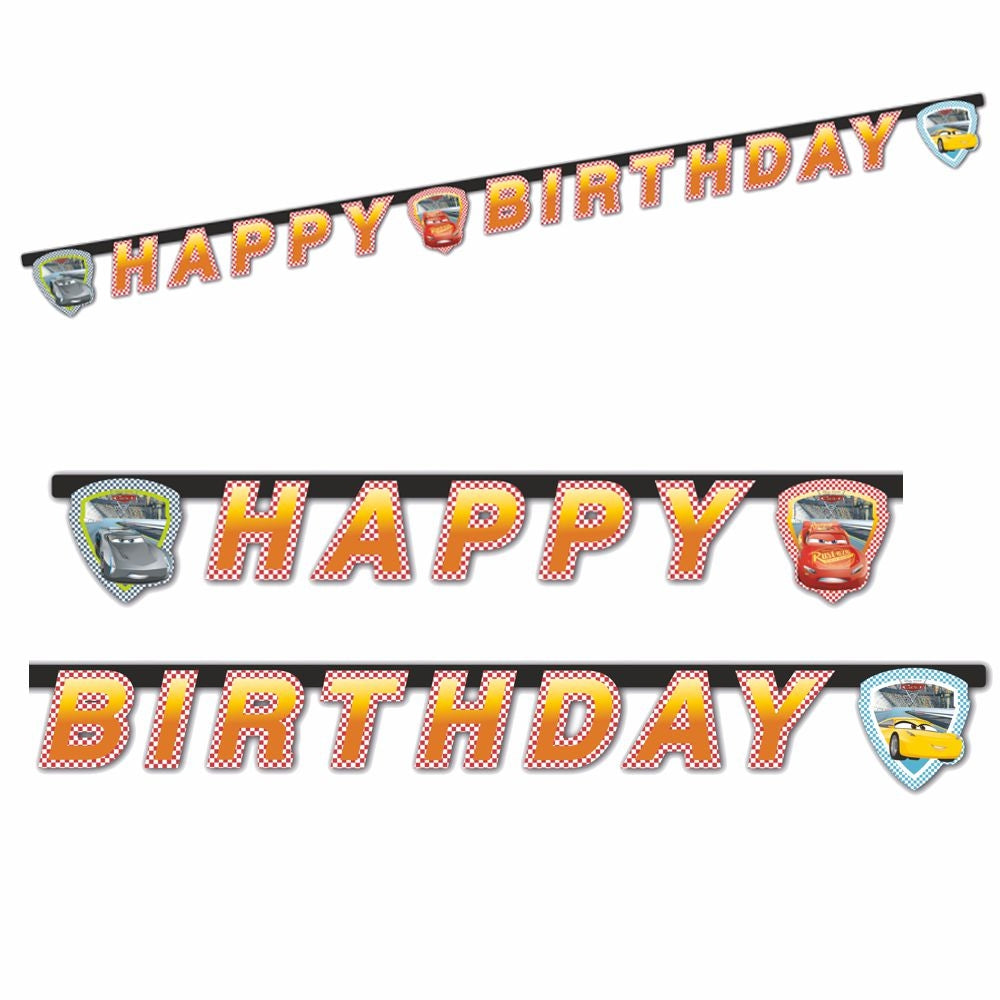 Banner La mulți ani Cars 3