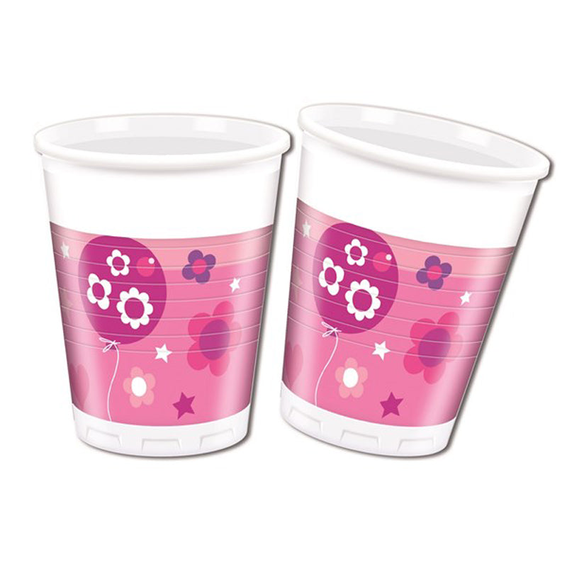 Pahare de hârtie 8 buc. 200 ml. Fetiță