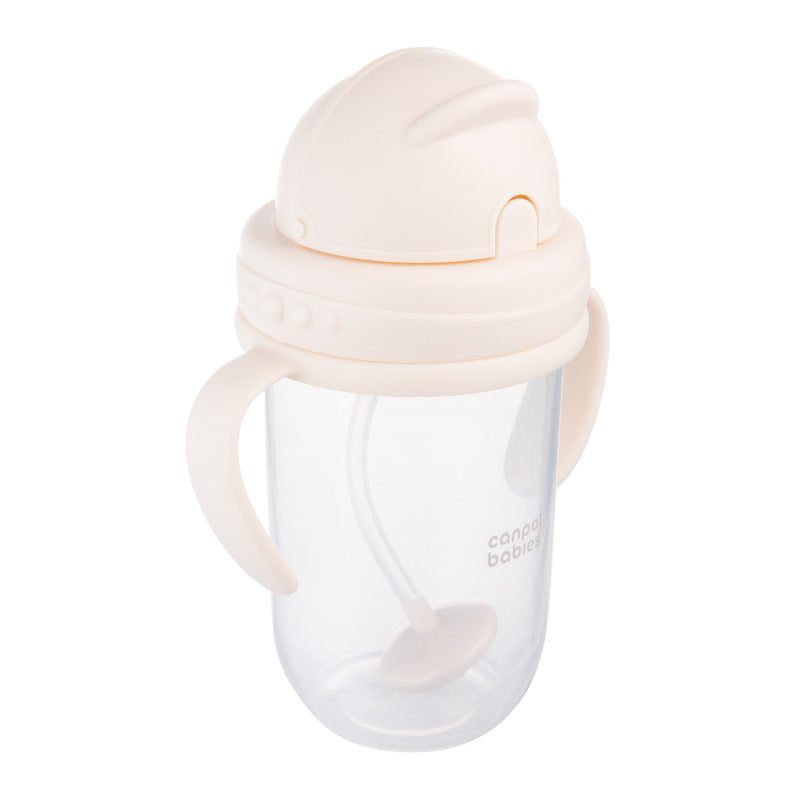 Чаша Нетеч Със Сламка И Дръжки 270мл Canpol