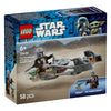Мотоциклетът На Мандалореца И Грогу Lego