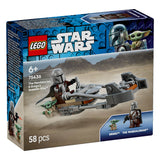 Мотоциклетът На Мандалореца И Грогу Lego