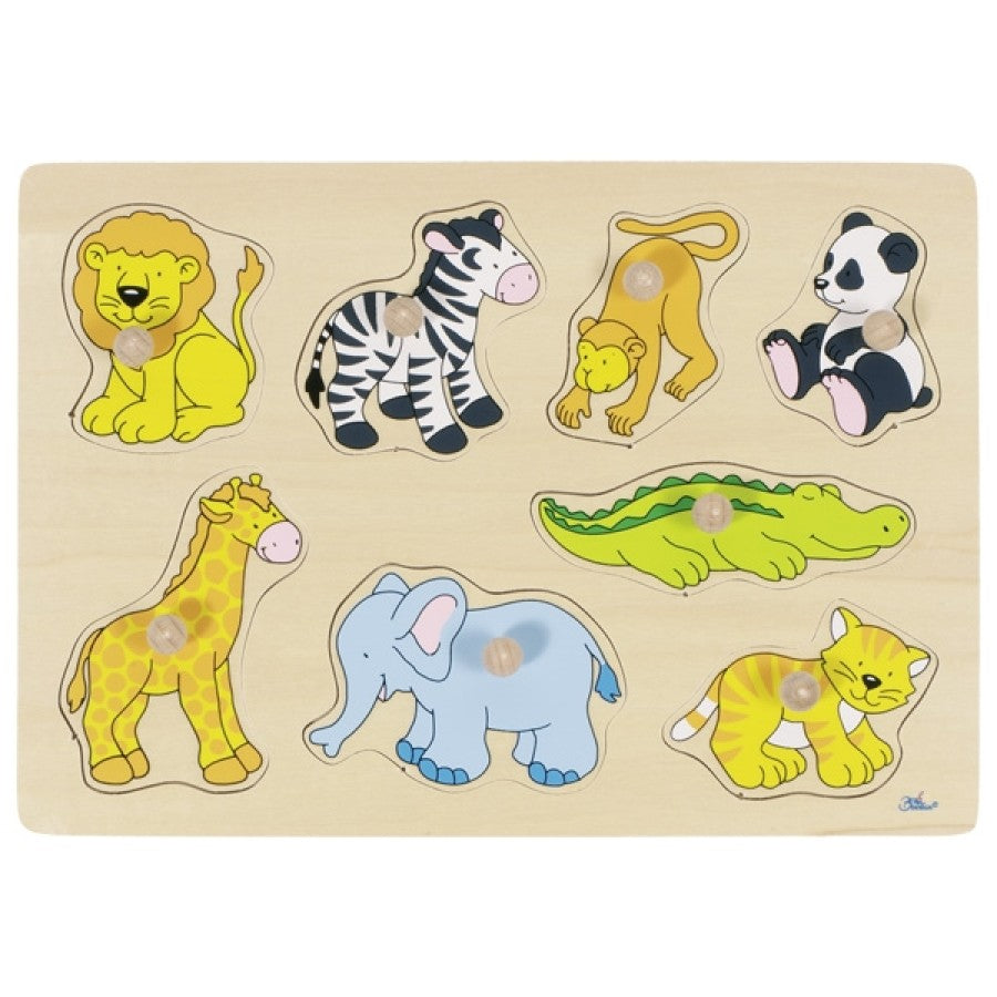 Puzzle cu mânere Zoo 