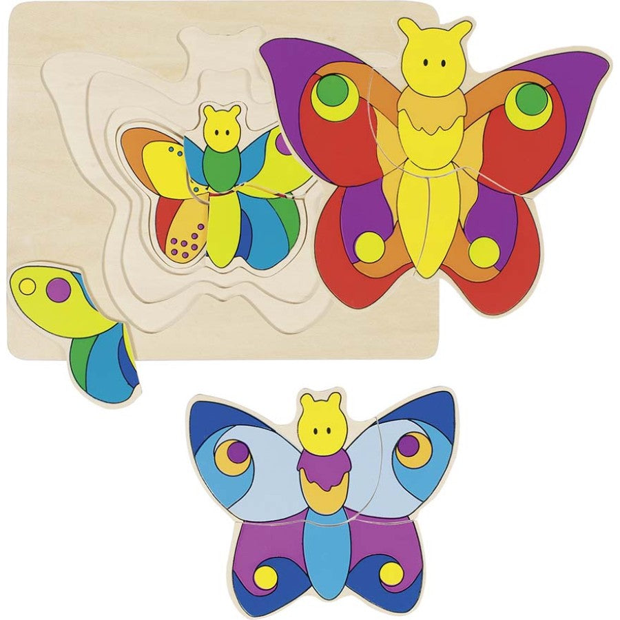 Puzzle cu fluturi multistrat 