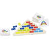Puzzle cu plăci triunghiulare colorate 