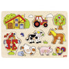 Puzzle cu mâner Farm Vi 