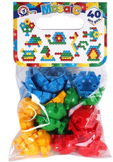 Mozaic pentru cei mici, dimensiune element 4 cm, 40 piese, 30x18x9, pentru copii peste 1 an