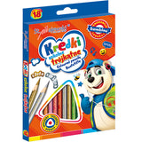 Creioane colorate 18 bucăți într-o cutie de carton
