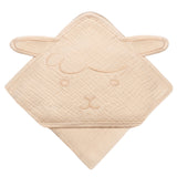 Бебешка Хавлия С Качулка 80x80 Beige Sand Lionelo