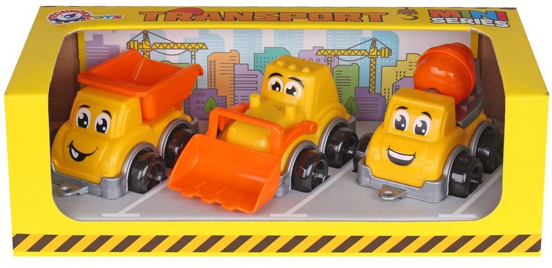 Set de mașini de construcții 3 mașini 27 X 13 X 9