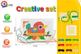 Set de planșe cu ață și ac și instrucțiuni grafice pentru broderie 29x21x4 cm
