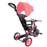 Tricicletă Globber Explorer 4 în 1 cu baldachin - Roz