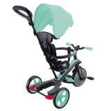 Tricicletă Globber Explorer 4 în 1 cu baldachin - Verde Mentă
