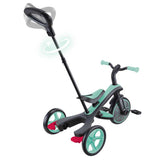 Tricicletă Globber Explorer 4 în 1 cu baldachin - Verde Mentă