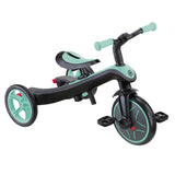 Tricicletă Globber Explorer 4 în 1 cu baldachin - Verde Mentă