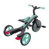Tricicletă Globber Explorer 4 în 1 cu baldachin - Verde Mentă