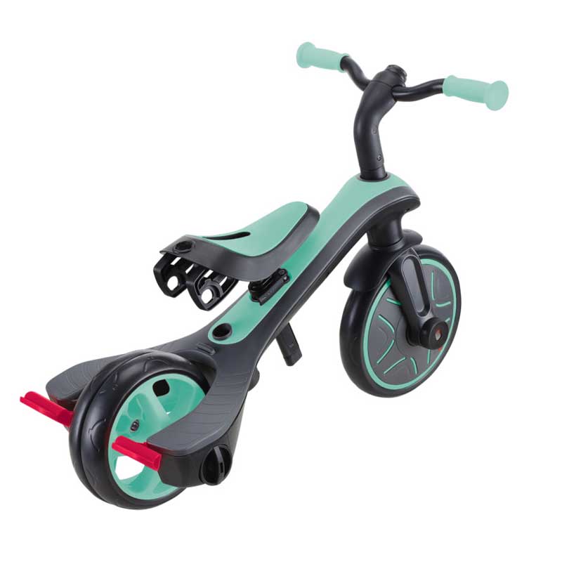 Tricicletă Globber Explorer 4 în 1 cu baldachin - Verde Mentă