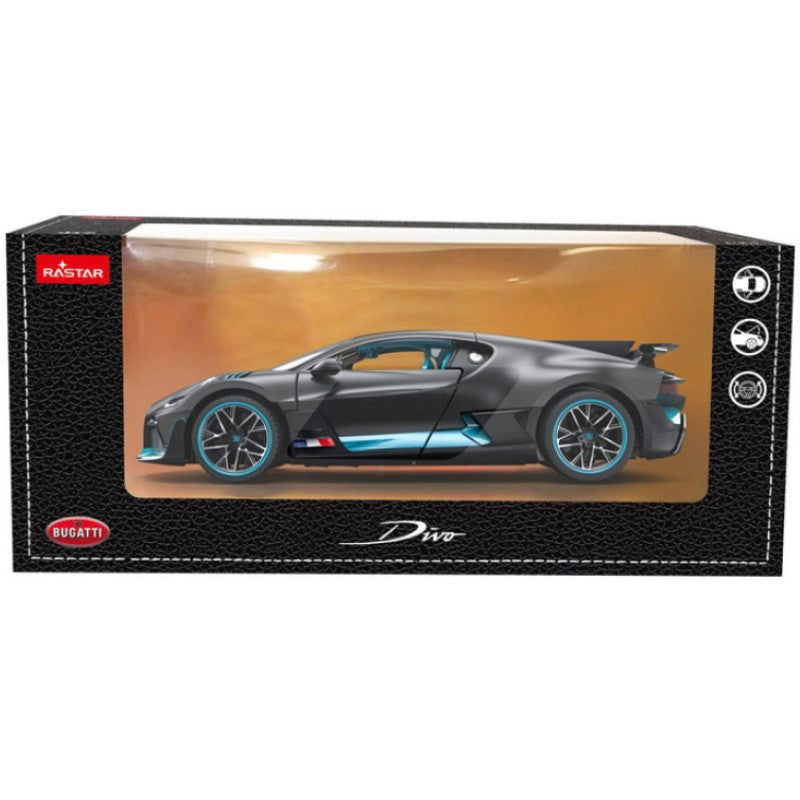 63900 Метална Кола Bugatti Divo1:24 Сив --- BebeMama