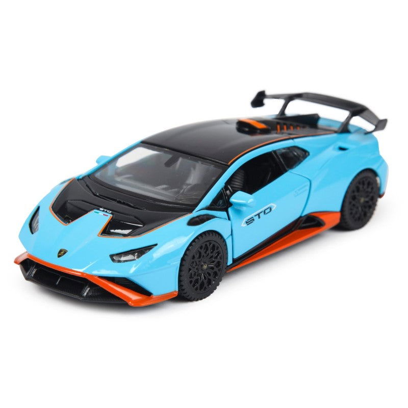 64300 Метална Кола Lamborghini Huracan 1:32 Син --- BebeMama