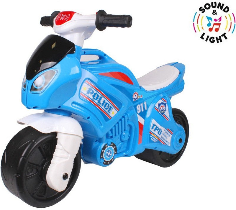 Motocicletă cu 2 anvelope și mâner de transport, lumină și sunet, 72x35x52