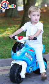 Motocicletă cu 2 anvelope și mâner de transport, lumină și sunet, 72x35x52