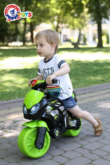 Motocicletă cu 2 anvelope și mâner de transport, lumină și sunet, cu anvelopă 72X35X52
