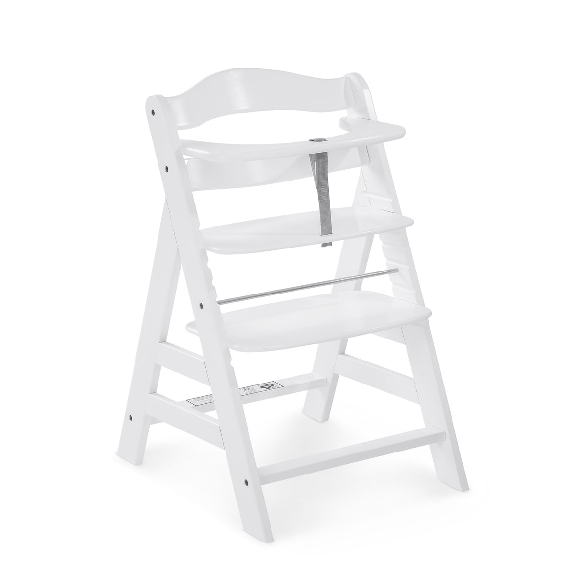 Дървен Стол За Хранене Alpha+b White Hauck