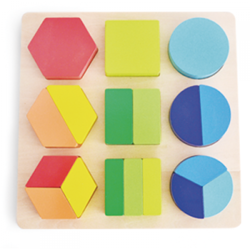 Puzzle cu sortare de forme geometrice