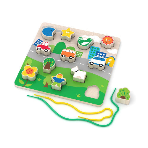 Puzzle din lemn - Mediu urban