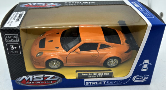 Метален Точен Модел Кола 1:39 Porsche 911 Gt3 RsrС Амортисьори И Отварящи Се Врати