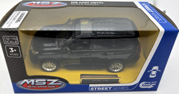 Mașină model metalic precisă 1:42 Toyota Land Cruiser Prado cu amortizoare și uși care se deschid