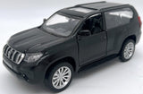 Mașină model metalic precisă 1:42 Toyota Land Cruiser Prado cu amortizoare și uși care se deschid