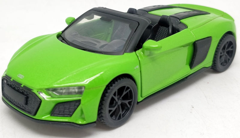 Mașină model metalic precisă 1:39 Audi R8 Spyder cu amortizoare și uși care se deschid