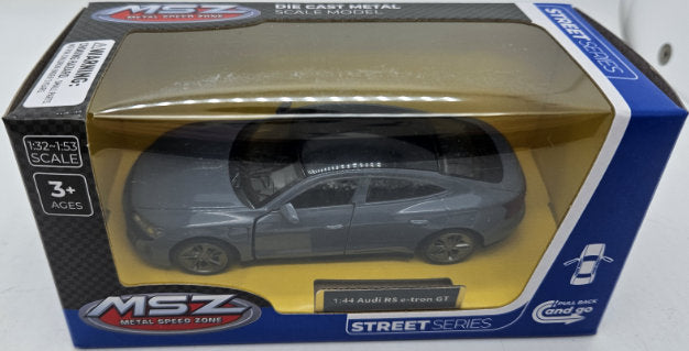 Mașină model metalic precisă 1:44 Audi E-Tron GT cu amortizoare și uși care se deschid